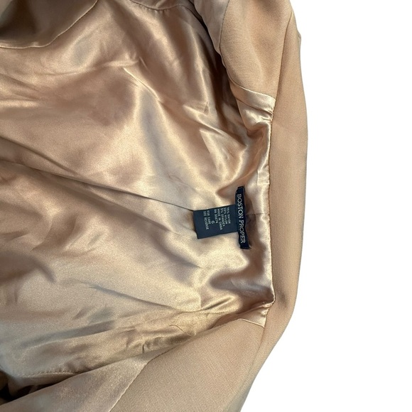 Elegant Tan Women's Coat Boston Proper - Picture 8 of 10